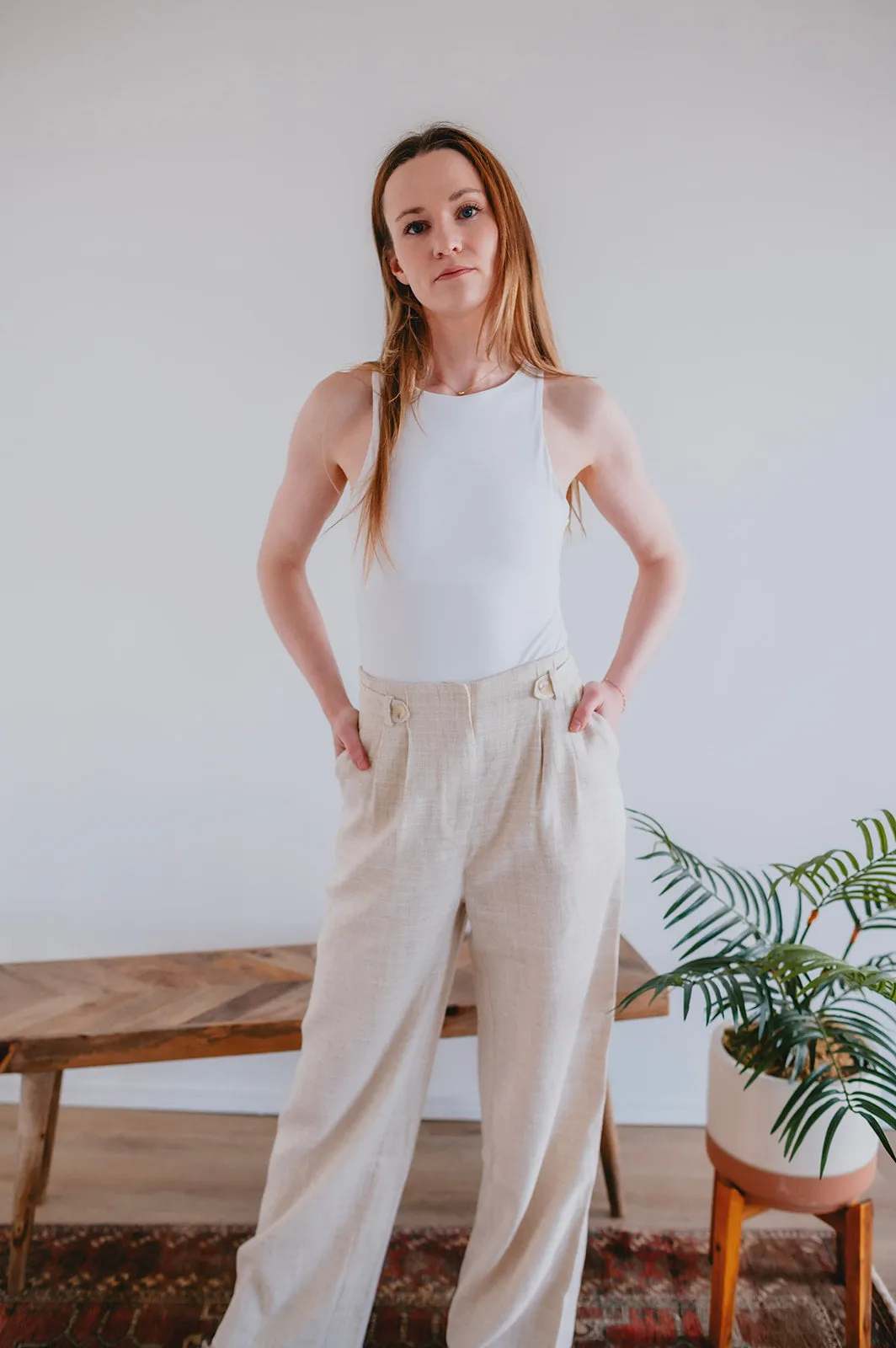 The Picpus Pant by FRNCH - Flax