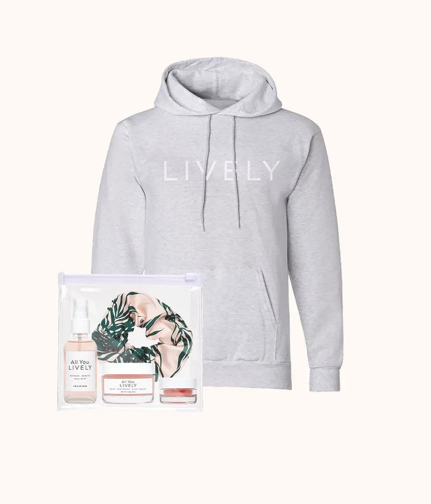 The Self-Care Hoodie Kit: Heather Gray