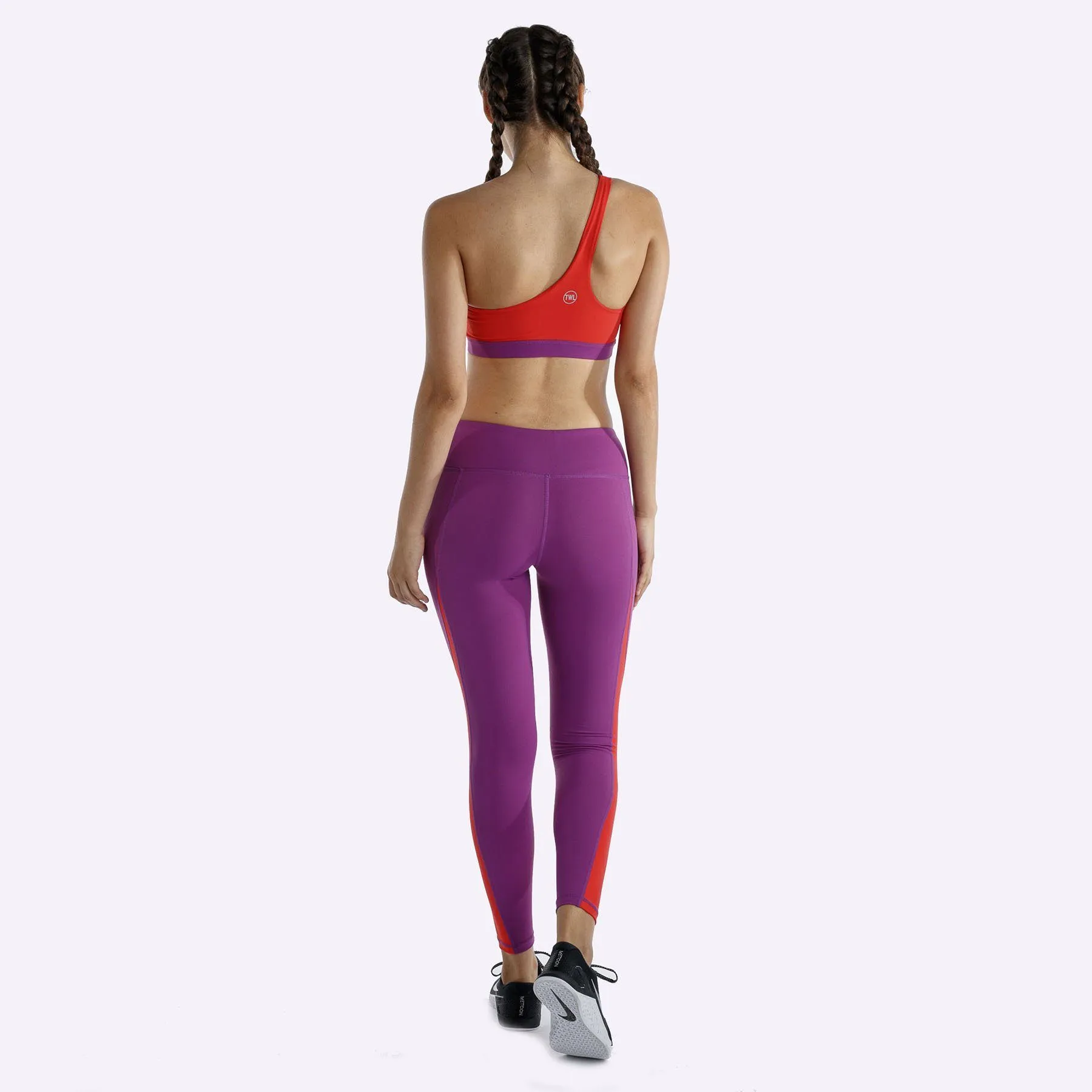 The WOD Life - Women's Rebalance Tights - Ultra Violet/Poppy Red