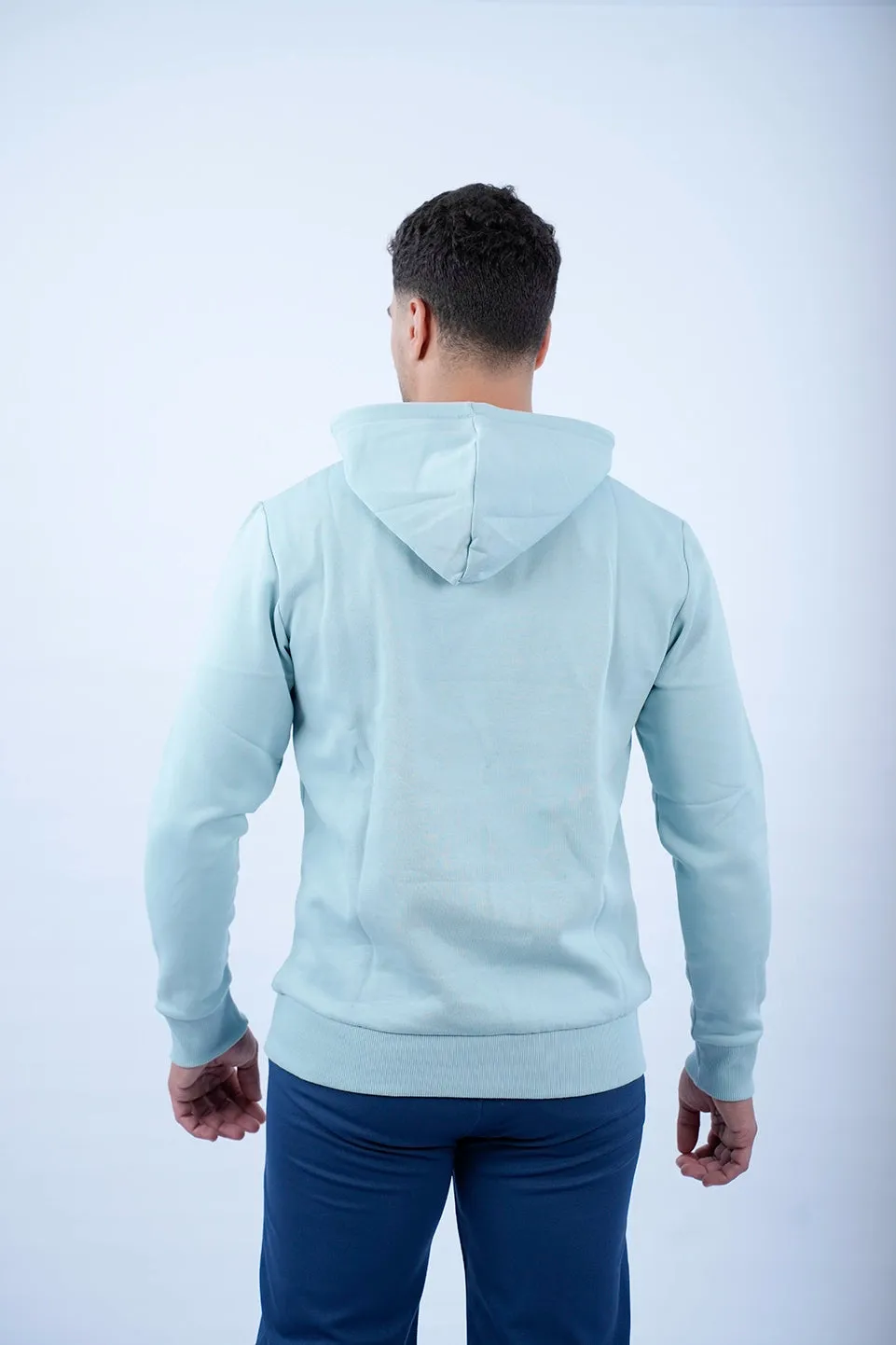 Tom Tailor Aqua Hoodie With Logo Front Design