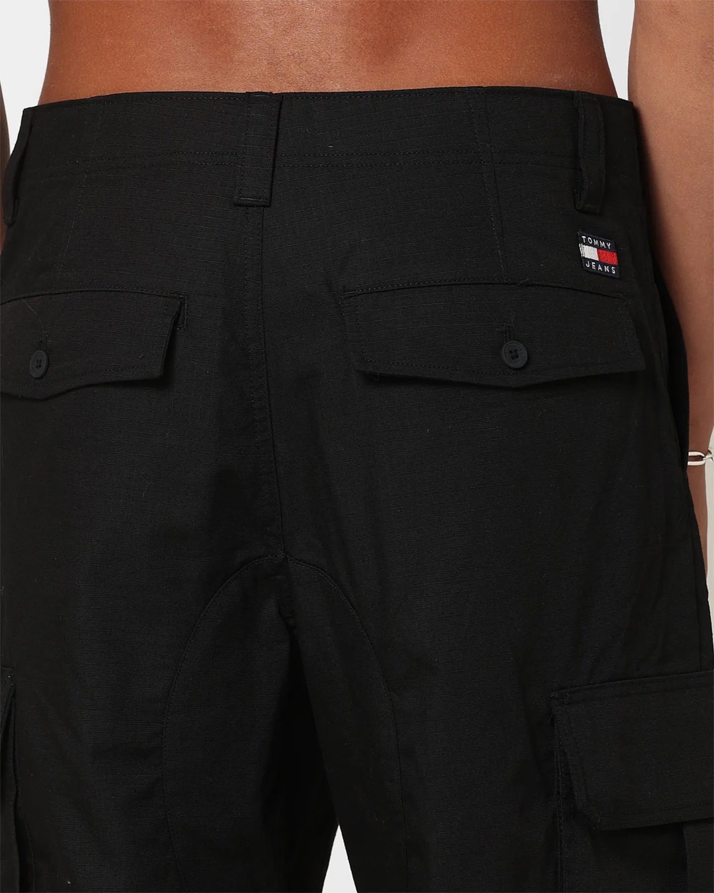 Tommy Jeans Aiden Baggy Cargo Pants Black