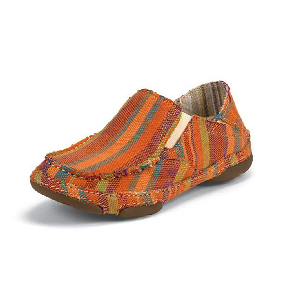 Tony Lama Women's Orange Striped Canvas