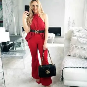 Top & Pants Chic Red Set