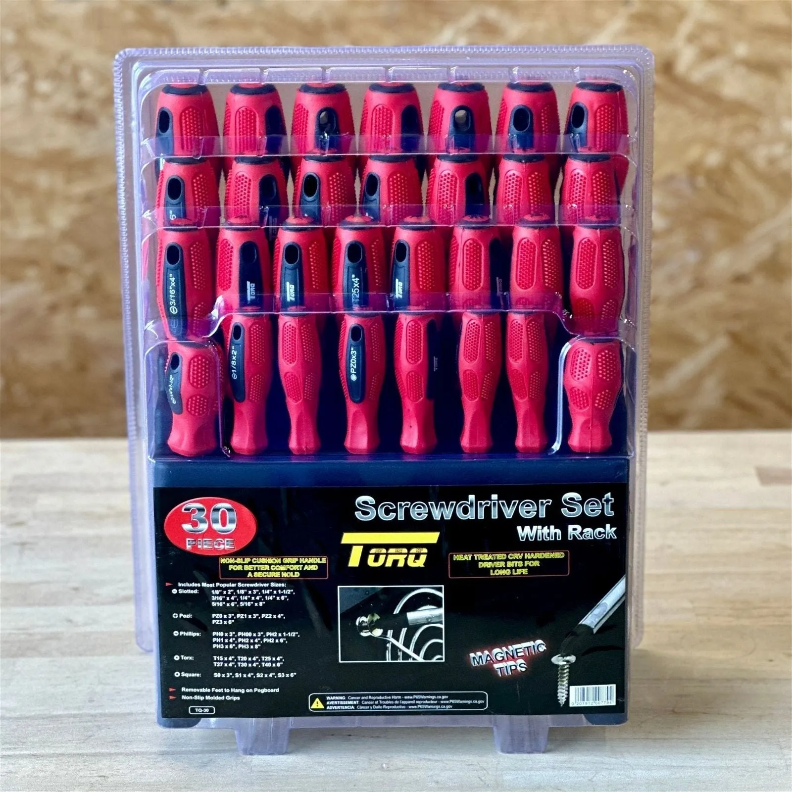 Torq | 30 Piece Screwdriver Set With Rack