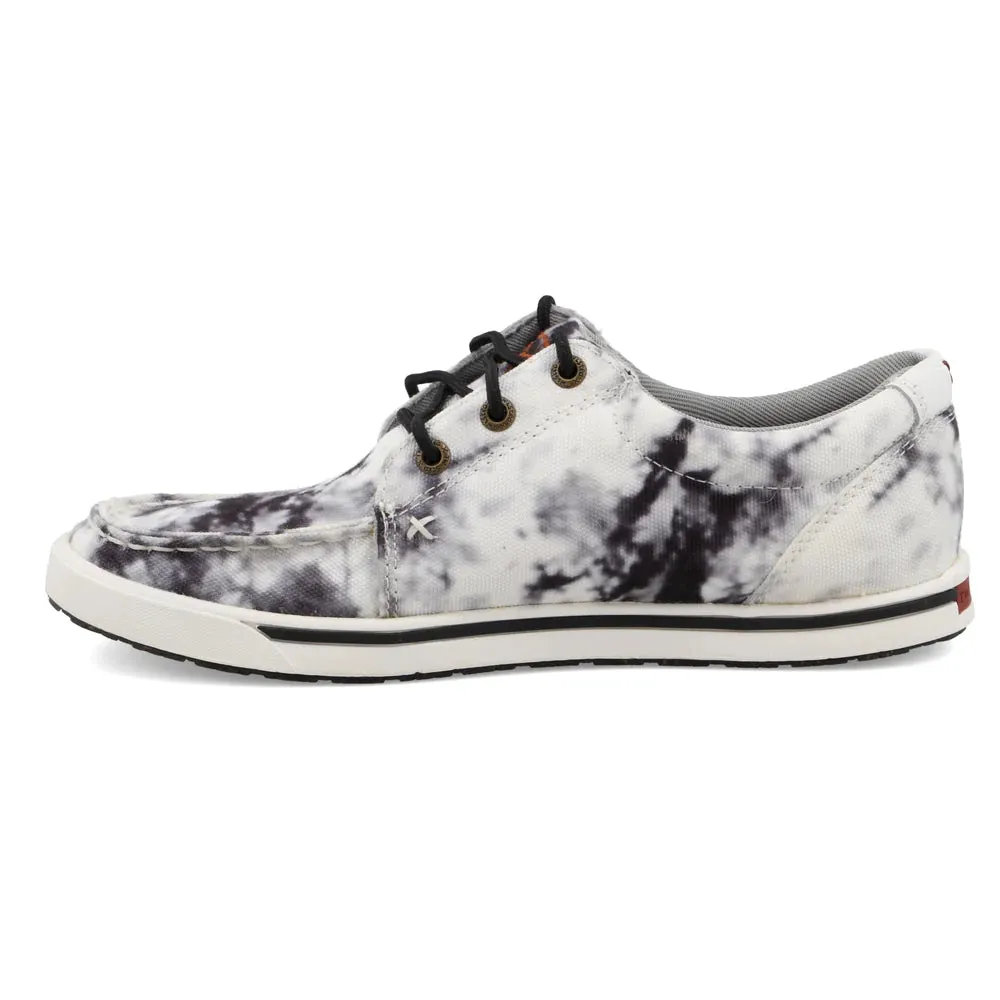 Twisted X Women's Black and White Tie Dye Shoes