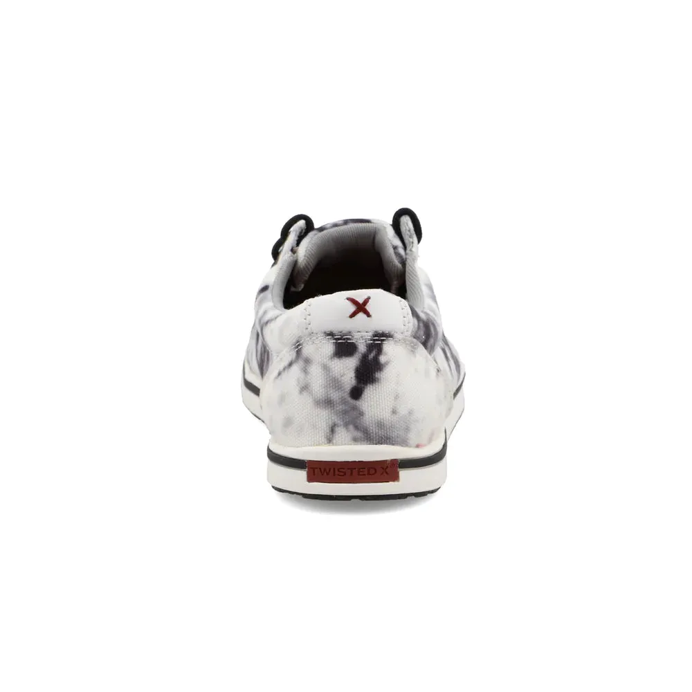 Twisted X Women's Black and White Tie Dye Shoes