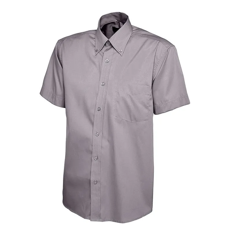 Uneek UC702 Mens Pinpoint Oxford Half Sleeve Shirt