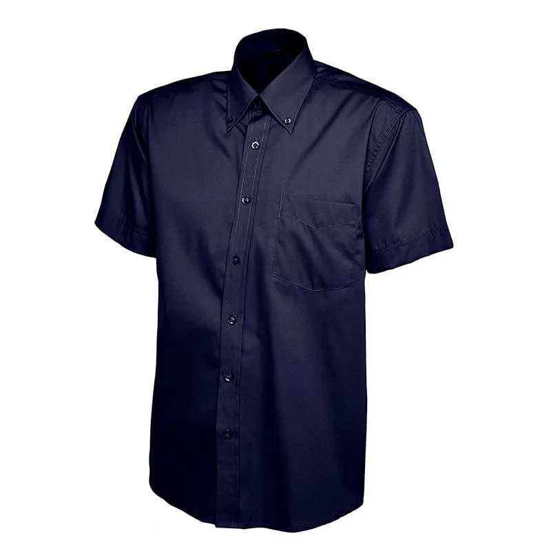 Uneek UC702 Mens Pinpoint Oxford Half Sleeve Shirt