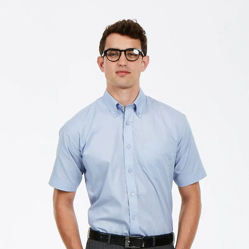 Uneek UC702 Mens Pinpoint Oxford Half Sleeve Shirt