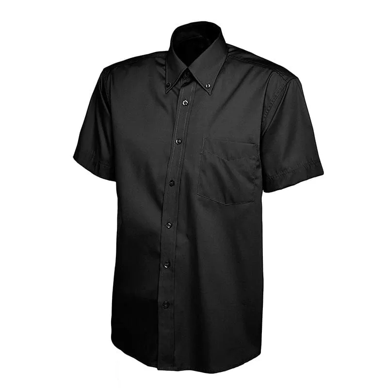 Uneek UC702 Mens Pinpoint Oxford Half Sleeve Shirt