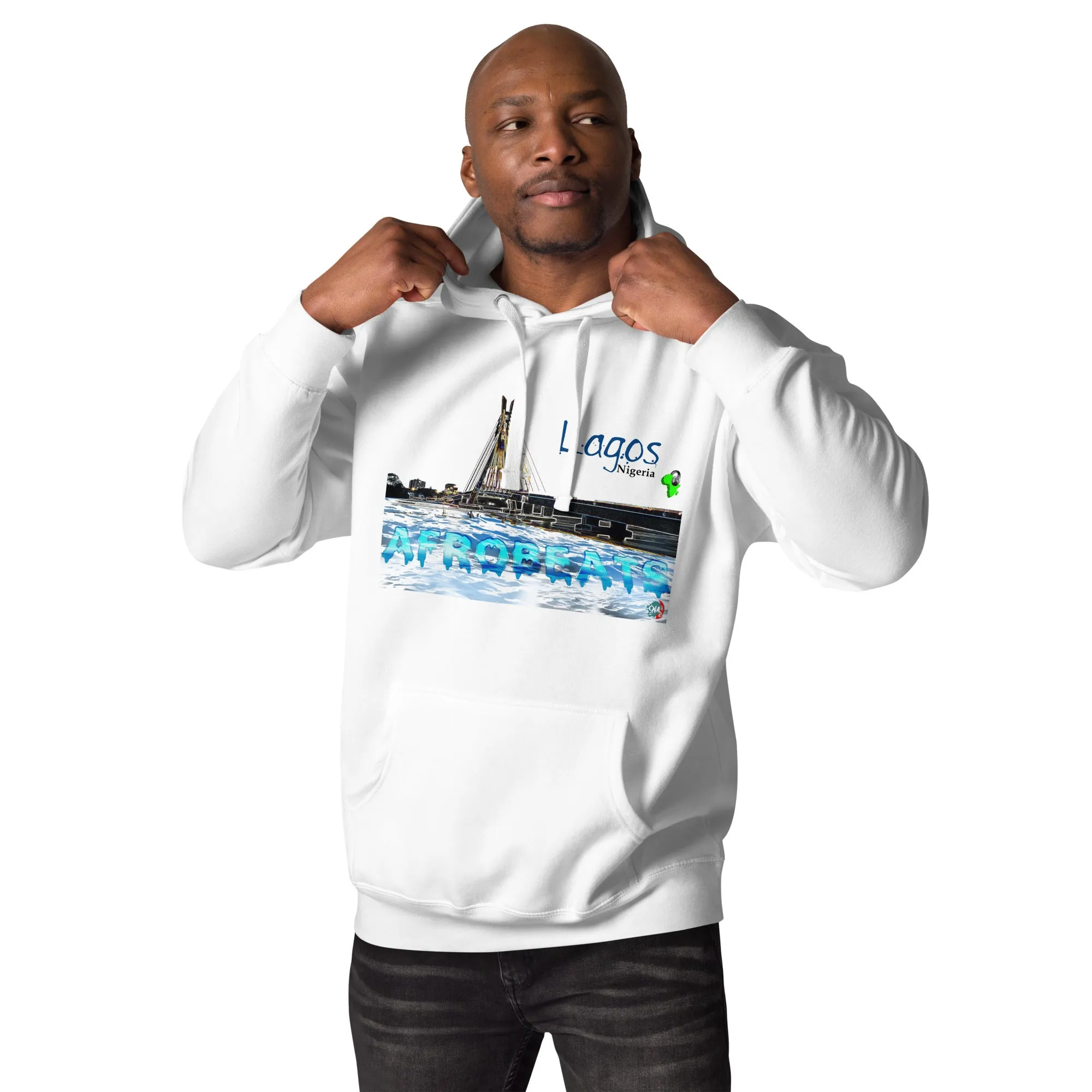 Unisex graphic Hoodie Lagos Skyline Afrobeats