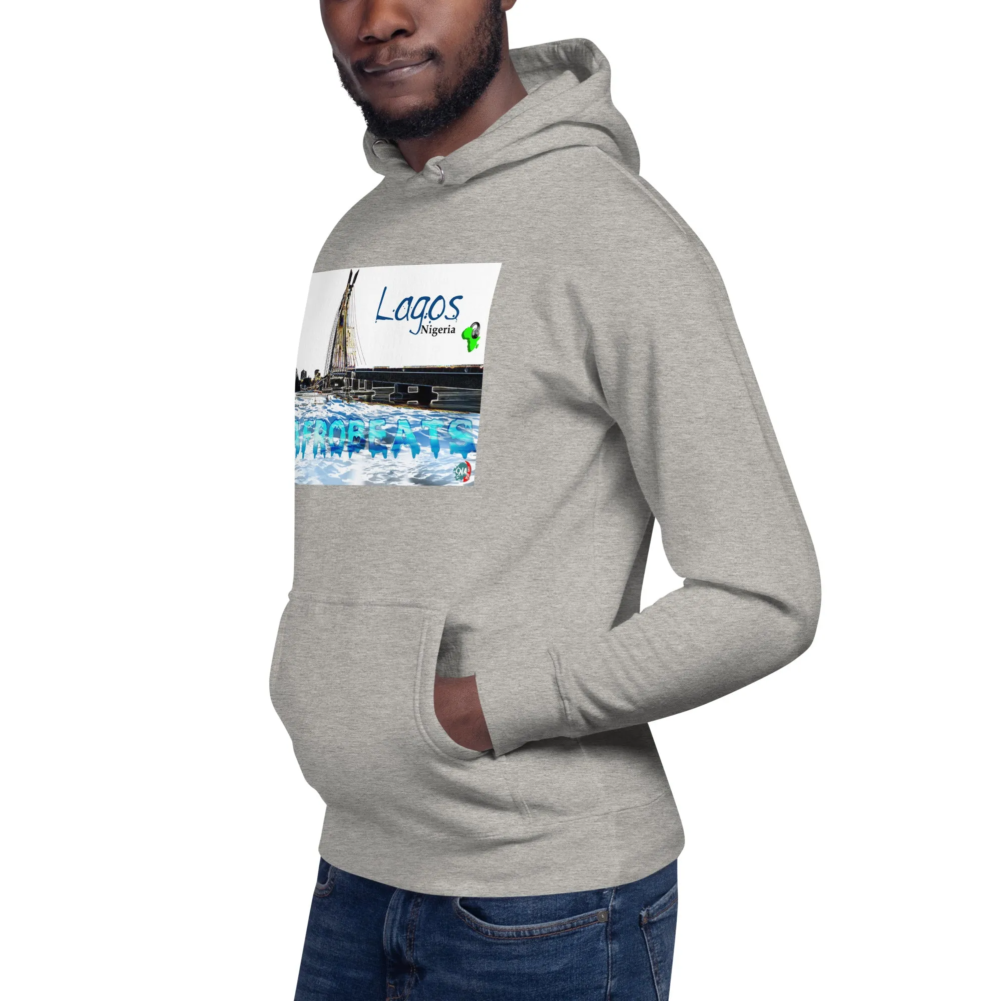 Unisex graphic Hoodie Lagos Skyline Afrobeats