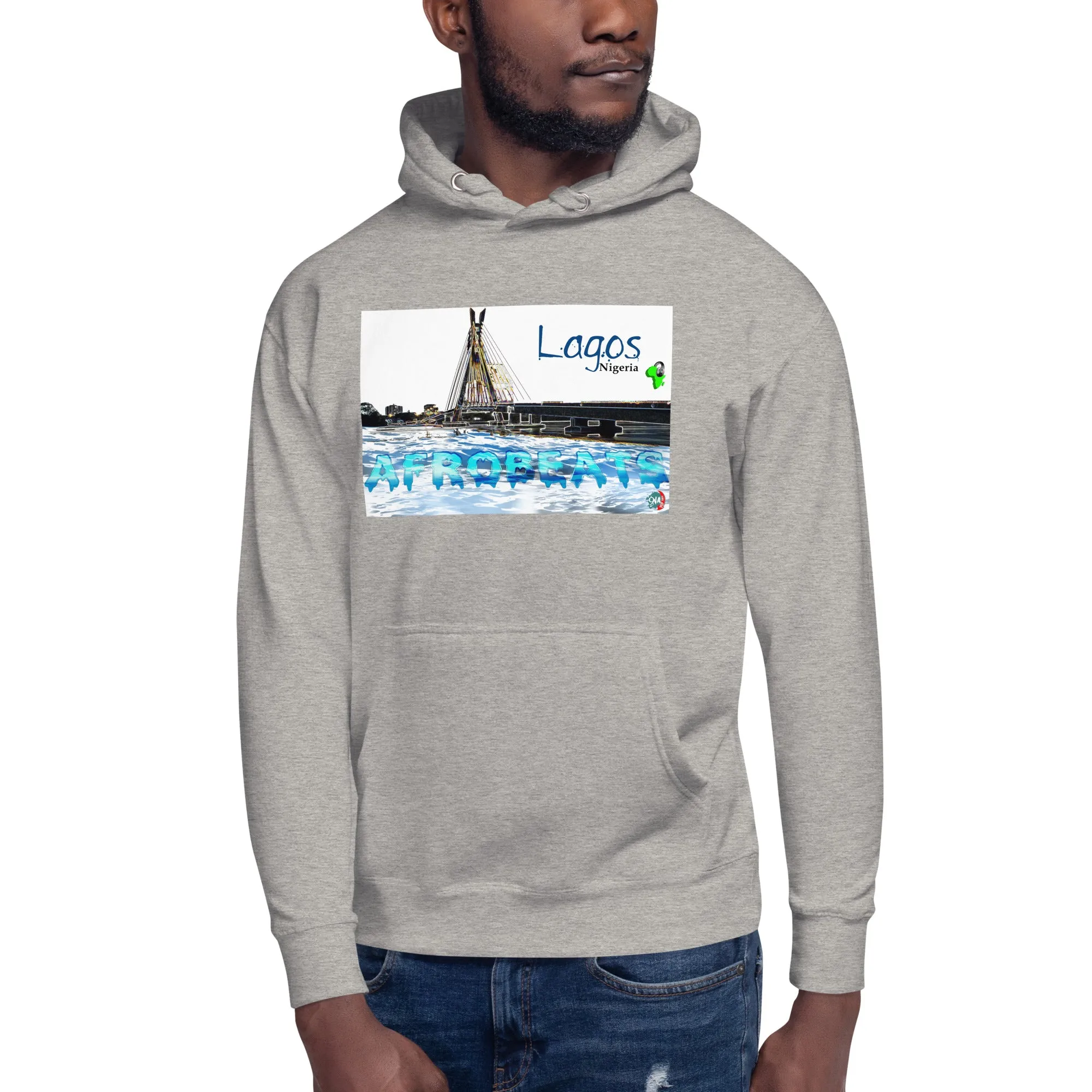 Unisex graphic Hoodie Lagos Skyline Afrobeats