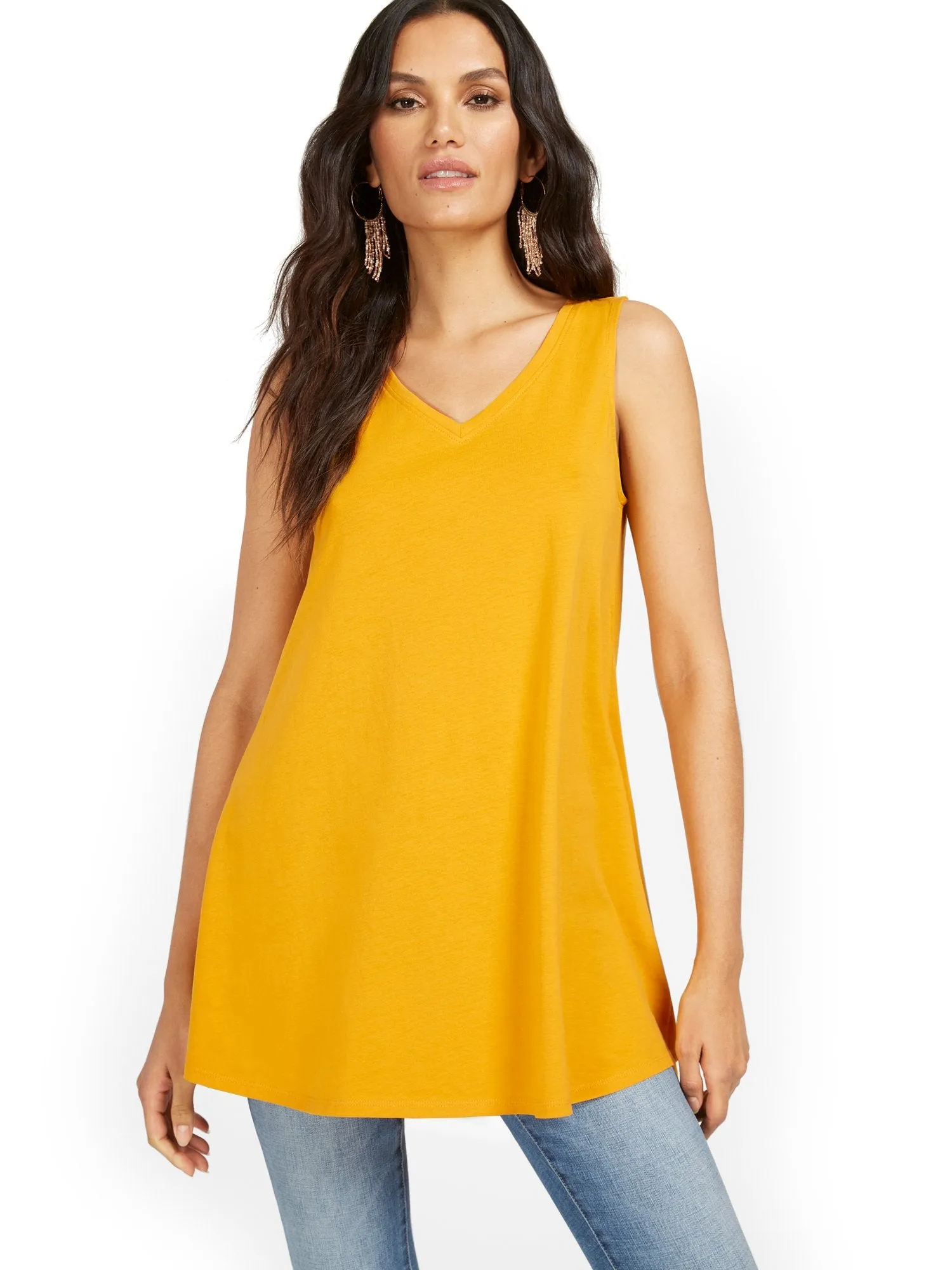 V-Neck Perfect Tunic Tank