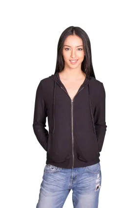 Velvet by Graham & Spencer Aviana Cozy Jersey Zip Up Hoodie