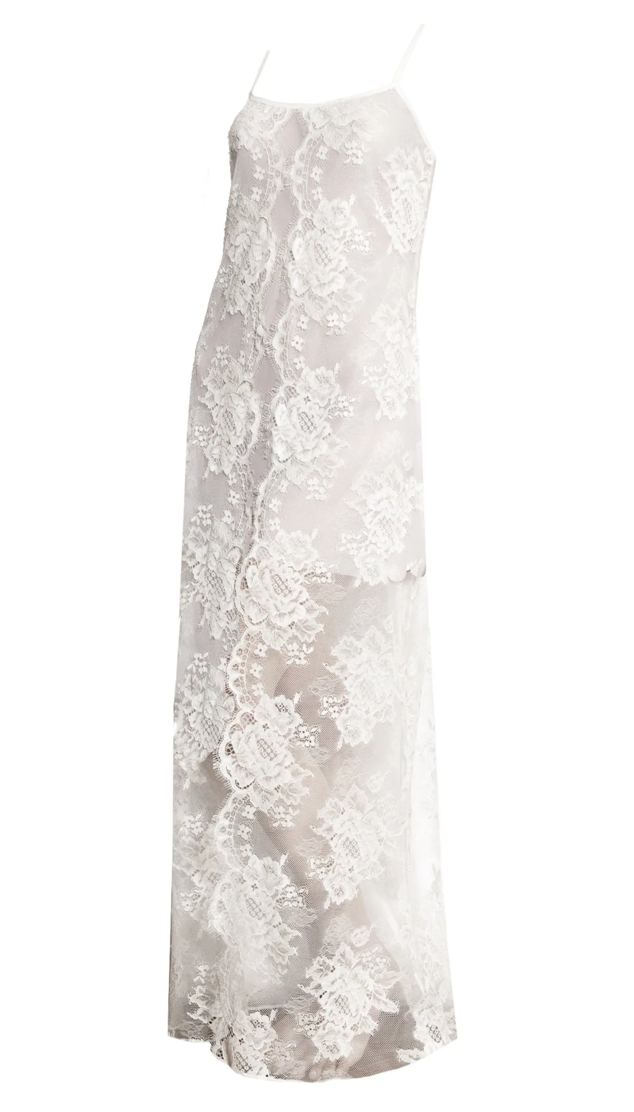 Wales Floral Lace Long Slip