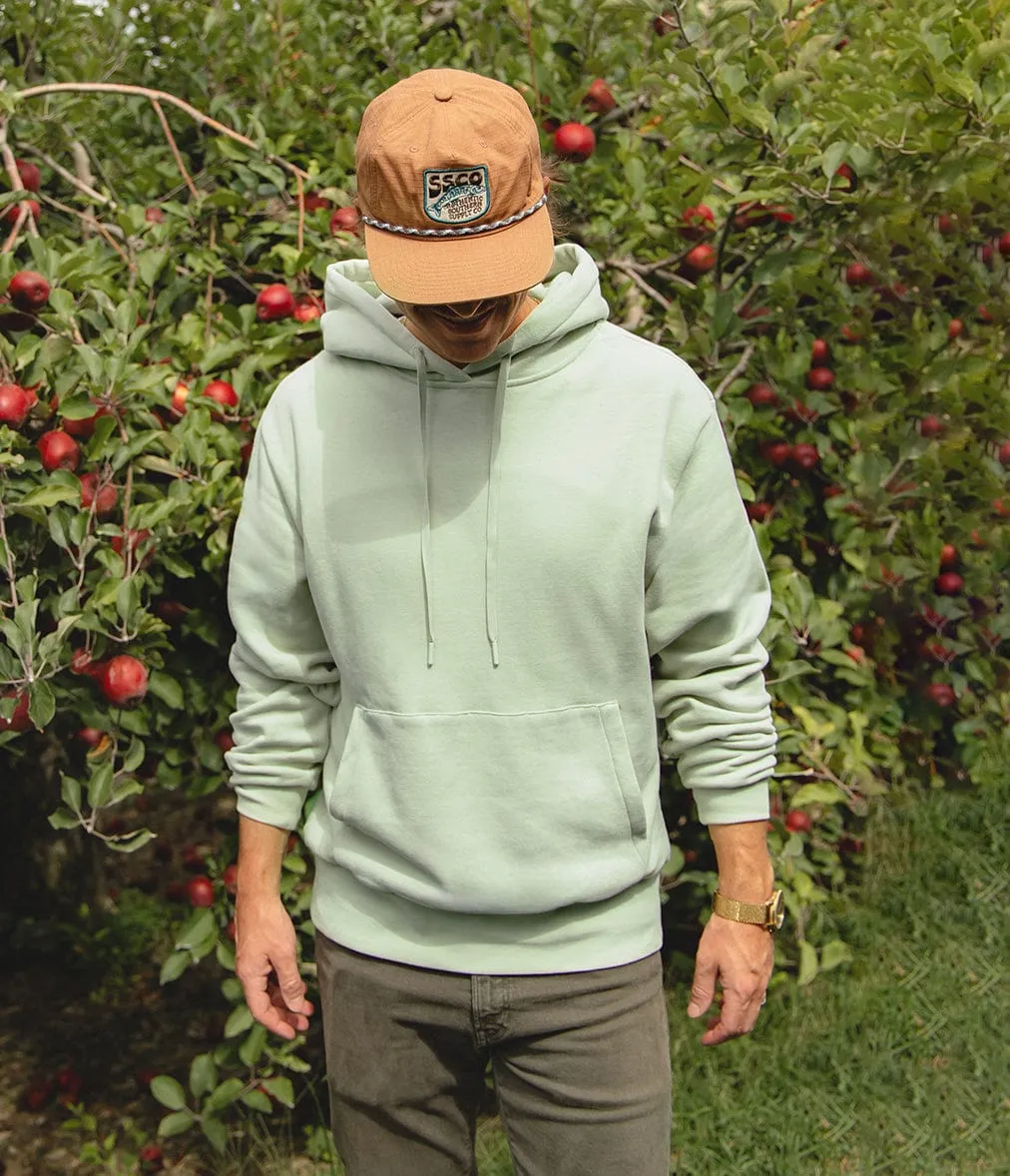 Washed Fleece Essential Hoodie - Iceberg Green