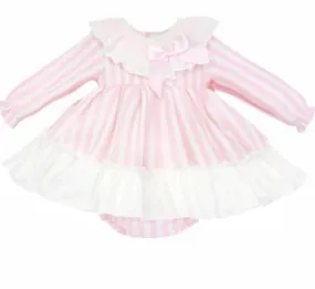 Wee Me Pink Striped Dress and pants 2473