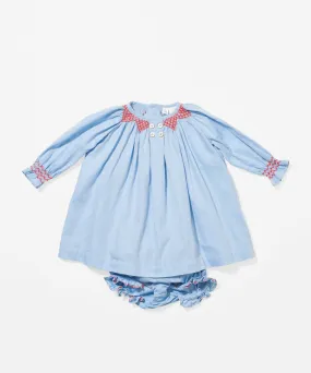 Willa Baby Dress, Light Blue