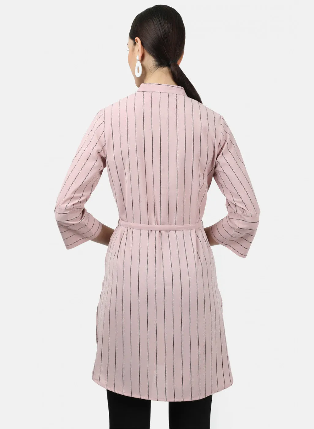 Womens Pink Stripe Tunics