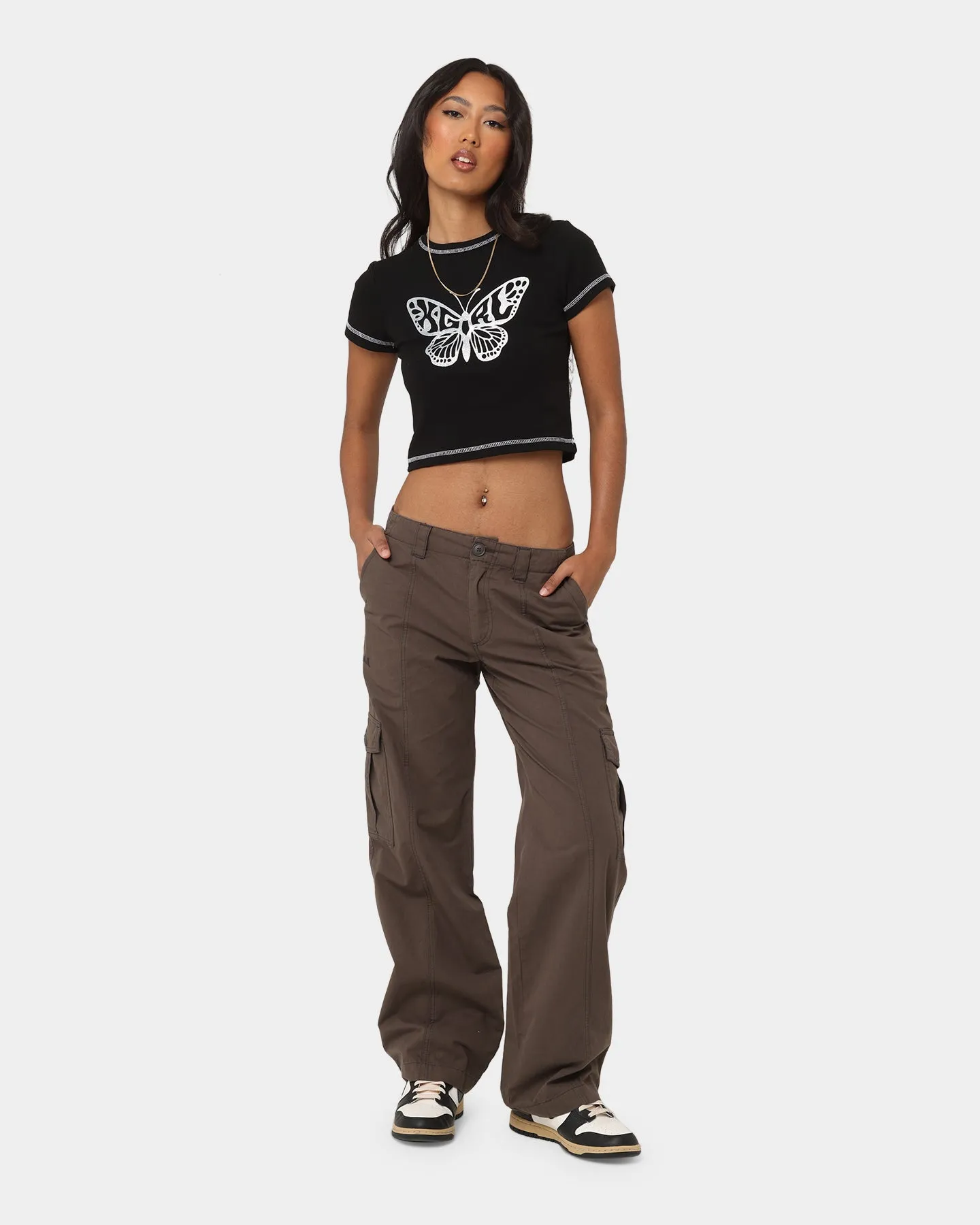 X-Girl Work Cargo Pants Smoke