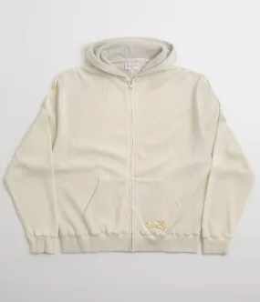 Yardsale Bleached Waffle Hoodie - Light Grey