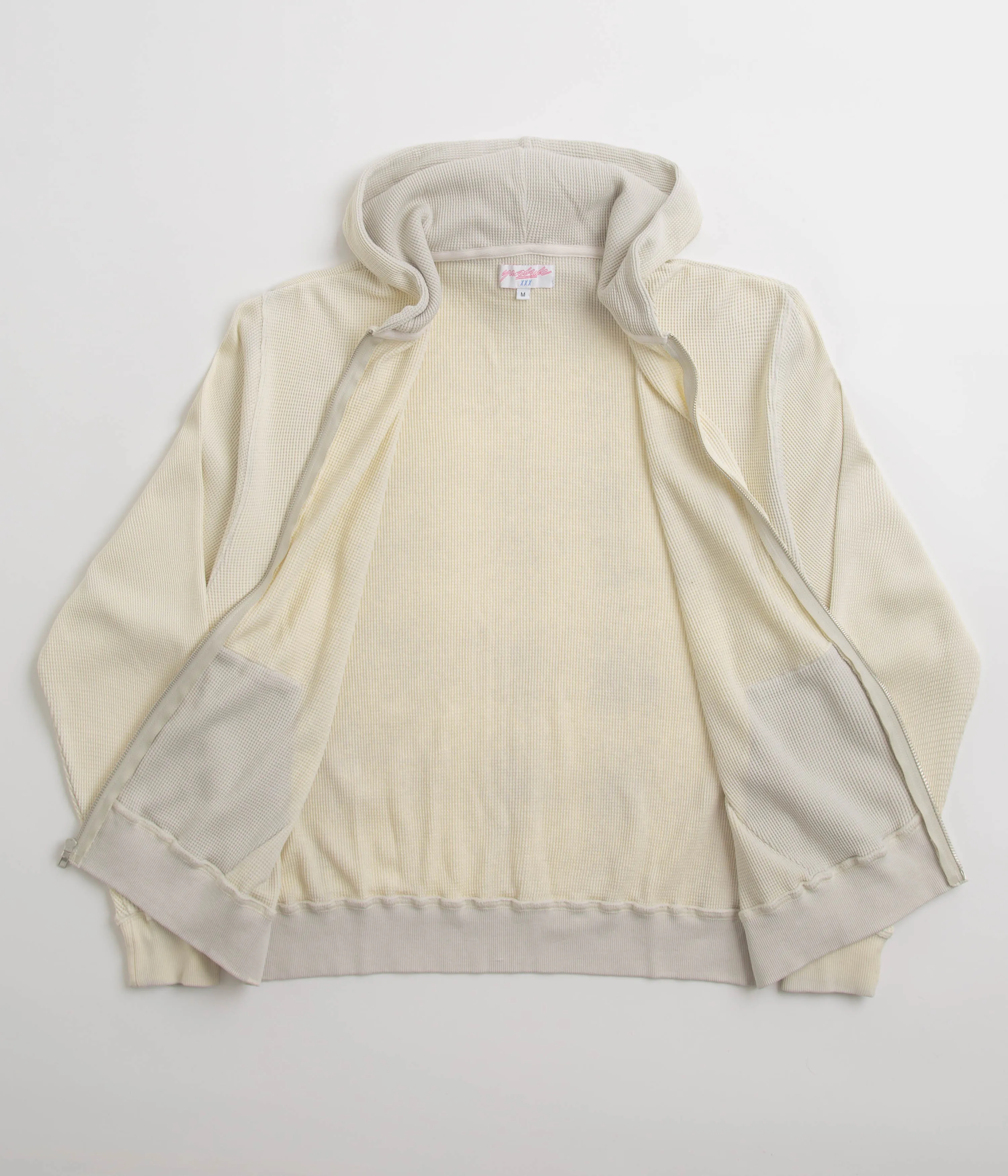 Yardsale Bleached Waffle Hoodie - Light Grey