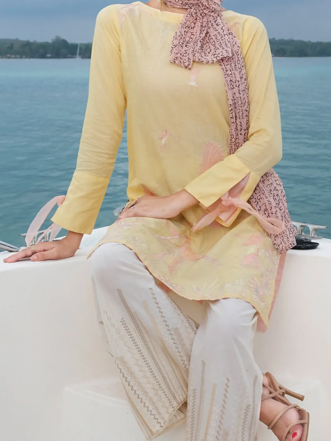 Yellow Lawn Tunic - LK-658