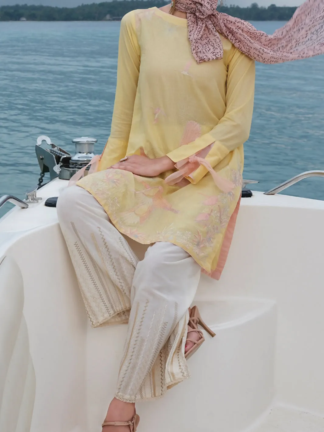 Yellow Lawn Tunic - LK-658