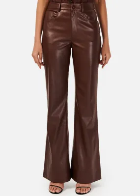 Zenobia Vegan Leather Pants | Java