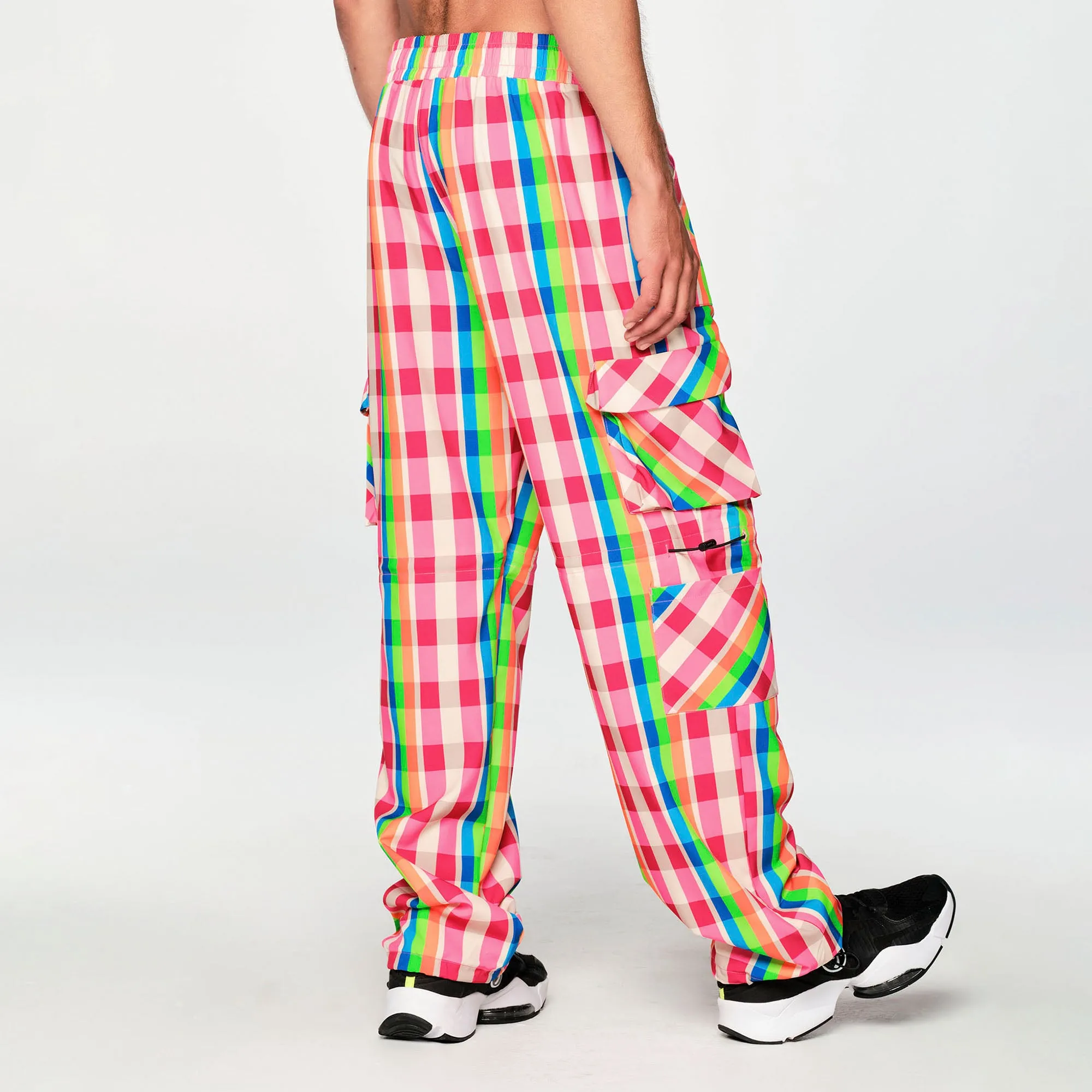 Zumba® Plaid Pop Cargo Pants