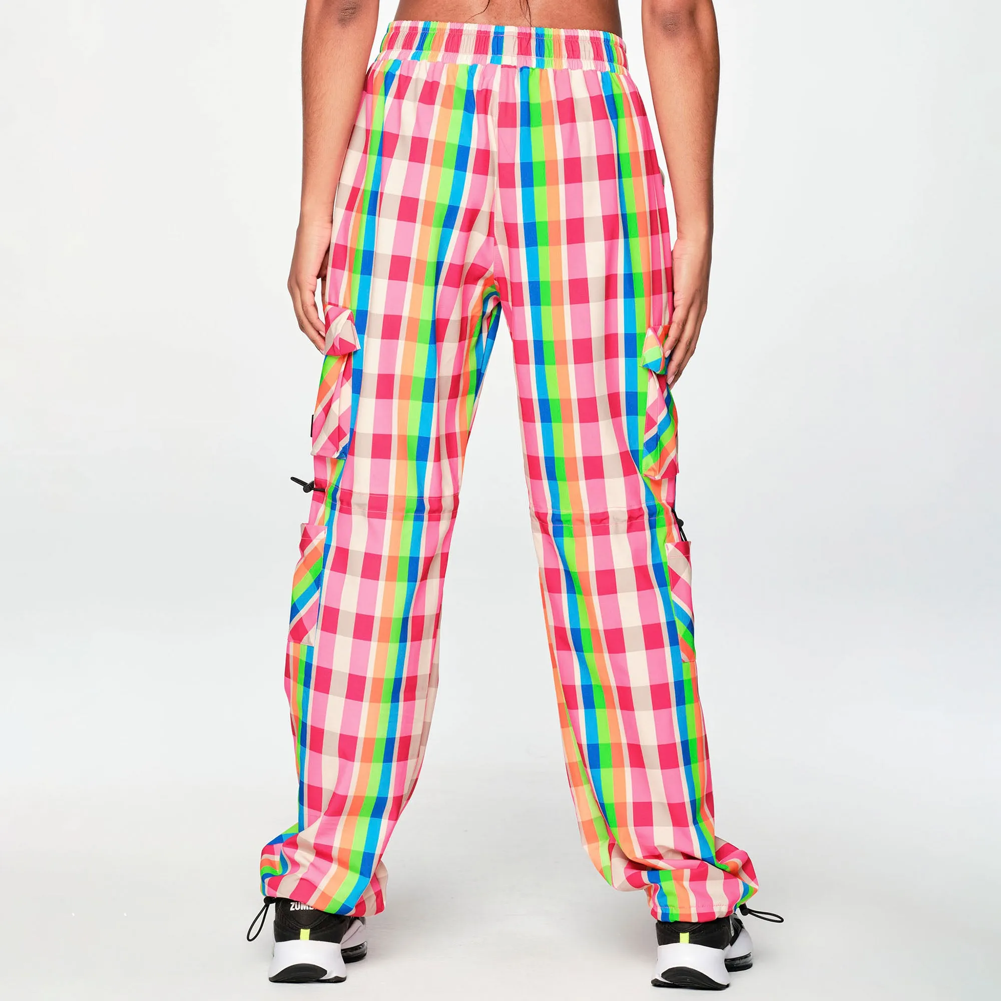 Zumba® Plaid Pop Cargo Pants